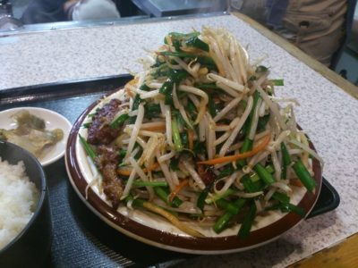 雪ん子＠西船橋のレバニラ定食がすごかった。