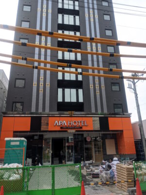 アパホテル＜西船橋駅前＞の工事がもうそろそろで終わりそう